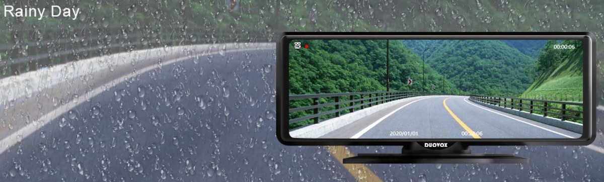 car camera for rain duovox v9